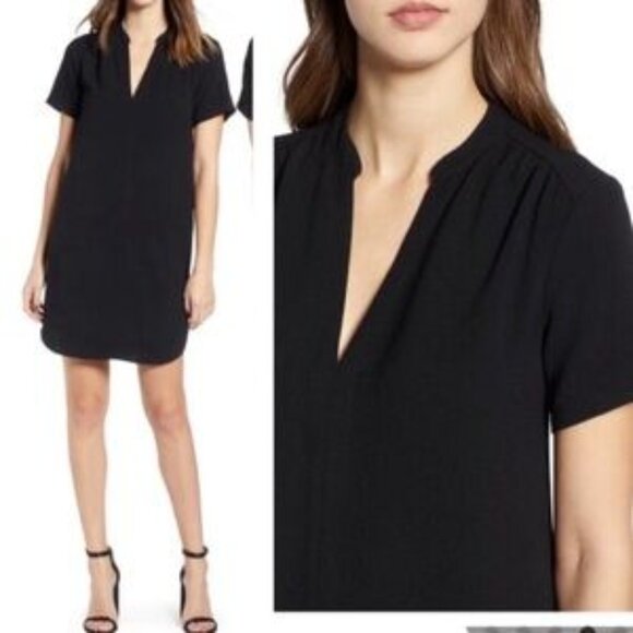 Lush All In Favor Hailey Crepe Shift Dress Size XS - Picture 1 of 4